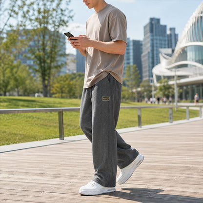 👖 🌿 Men's Casual Drawstring Pants with Pockets