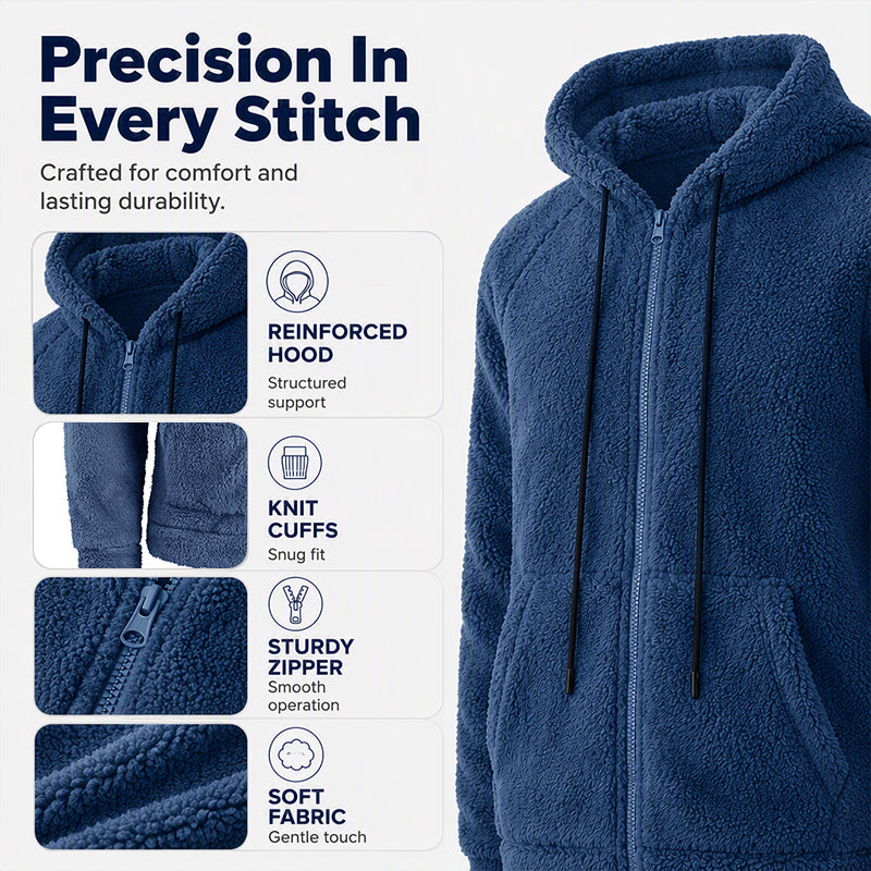 🔥 ✨ Men's Winter Warm Cozy Hooded Jacket