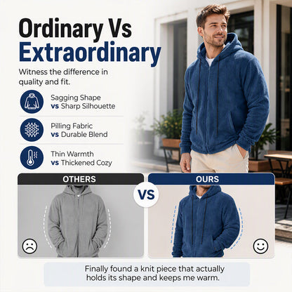 🔥 ✨ Men's Winter Warm Cozy Hooded Jacket