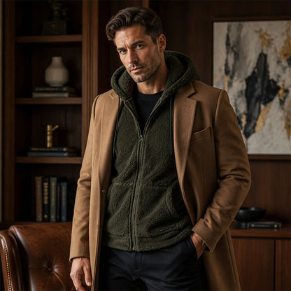 🔥 ✨ Men's Winter Warm Cozy Hooded Jacket