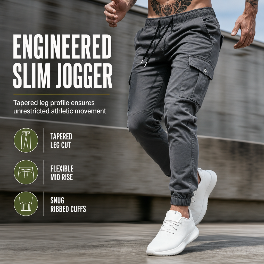 👖 Lightweight Casual Cargo Pants Outdoor Hiking Joggers for Autumn and Winter Sports Running Training
