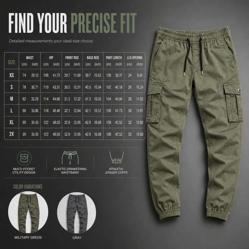 👖 Lightweight Casual Cargo Pants Outdoor Hiking Joggers for Autumn and Winter Sports Running Training