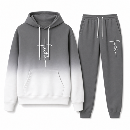 🎨 Men's 3D Digital Print Long Sleeve Hooded Sweatshirt and Pants Set Loose Fit Tracksuit for Spring and Autumn