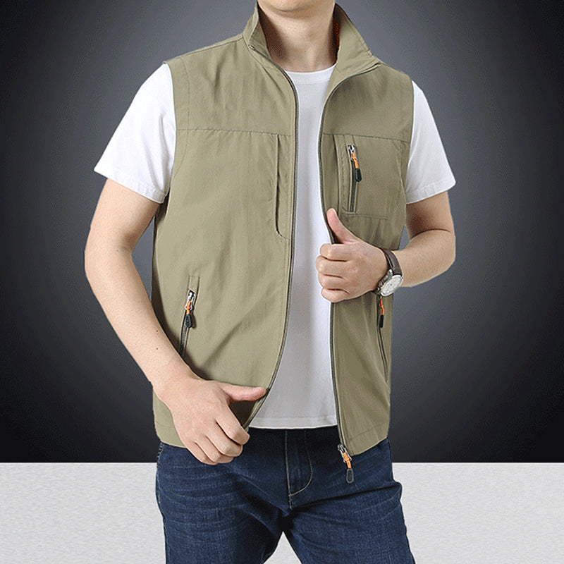 🌦️ Men's Outdoor Multi-pocket Quick-Drying Vest