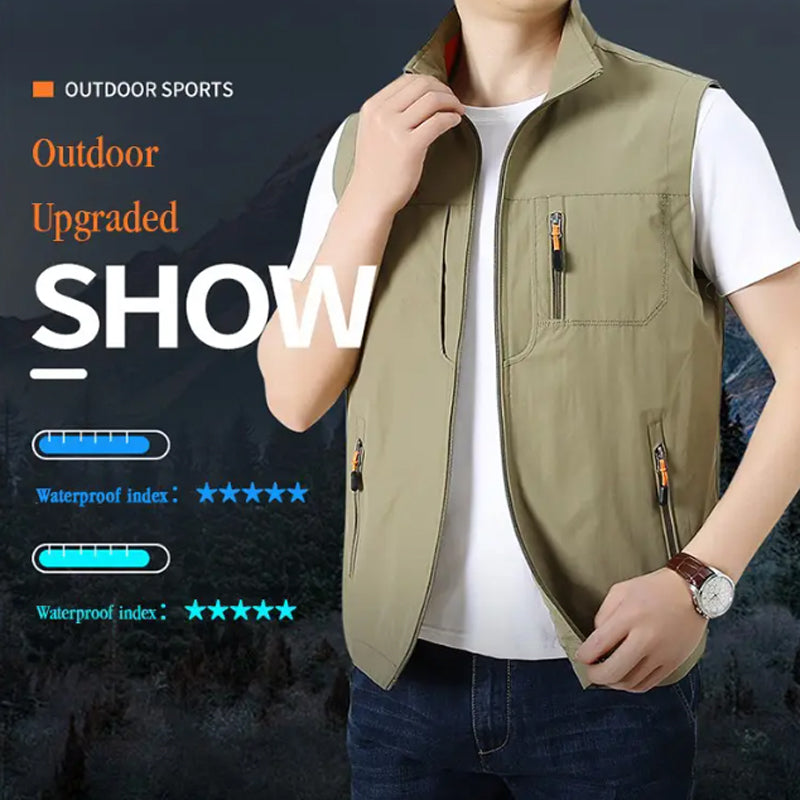 🌦️ Men's Outdoor Multi-pocket Quick-Drying Vest