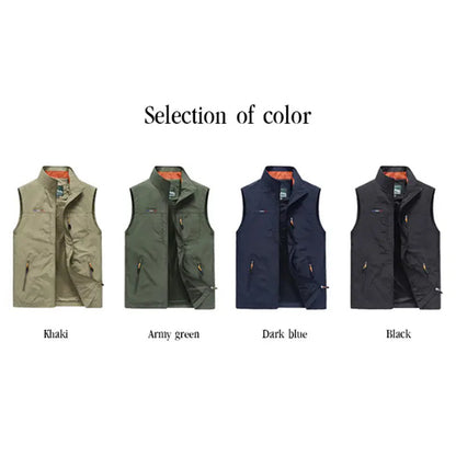 🌦️ Men's Outdoor Multi-pocket Quick-Drying Vest