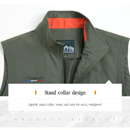 🌦️ Men's Outdoor Multi-pocket Quick-Drying Vest