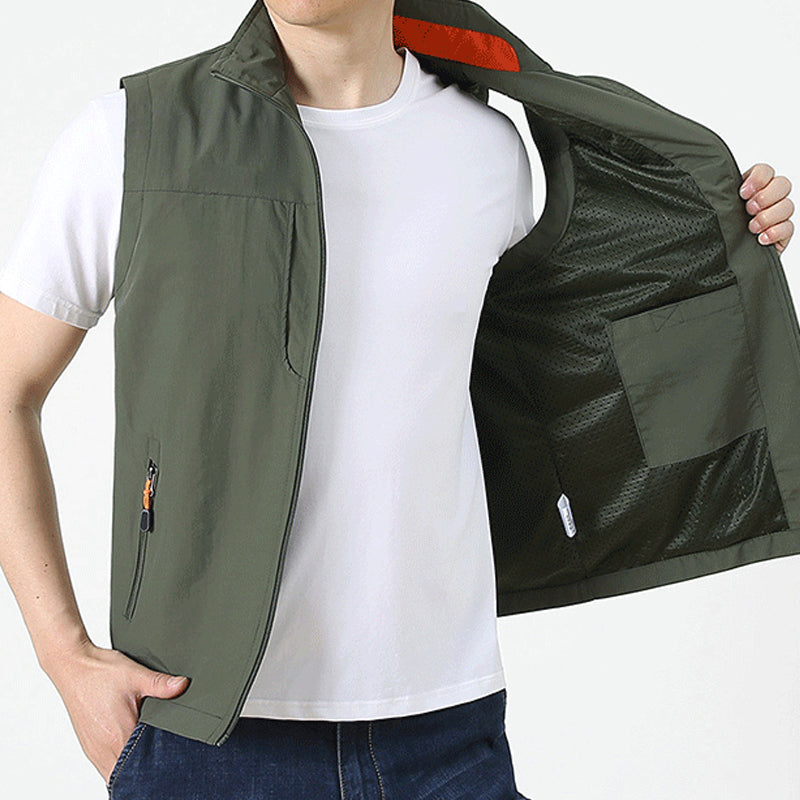 🌦️ Men's Outdoor Multi-pocket Quick-Drying Vest