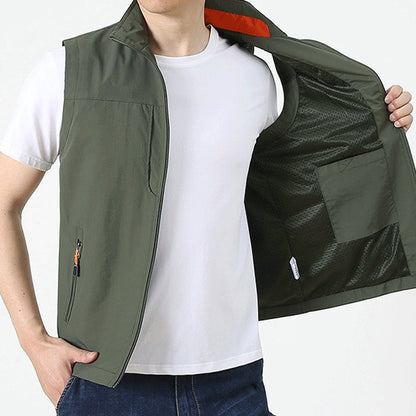 🌦️ Men's Outdoor Multi-pocket Quick-Drying Vest