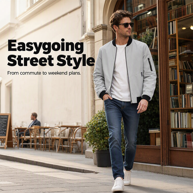 🧥 ✨Men's Casual Lightweight Bomber Jacket