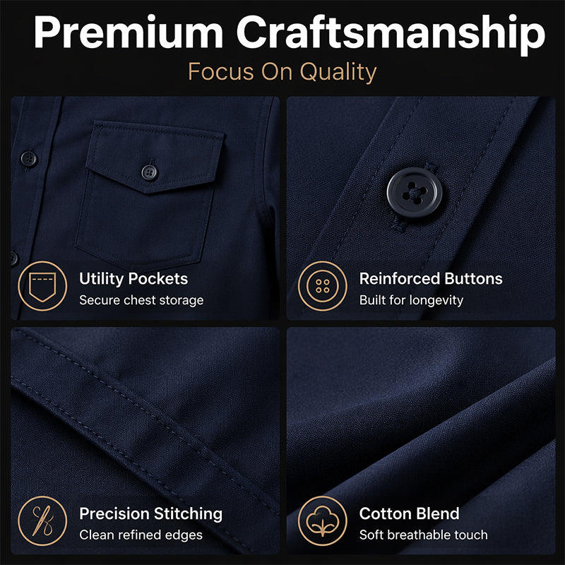 ✨ Hot Sale 50% OFF🔥Men Two Piece Polyester Shirt Pants Set