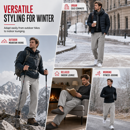 🔥 Fleece-Lined Warmth, Easy Movement | Unisex Thermal Pants ⚡ Free Shipping