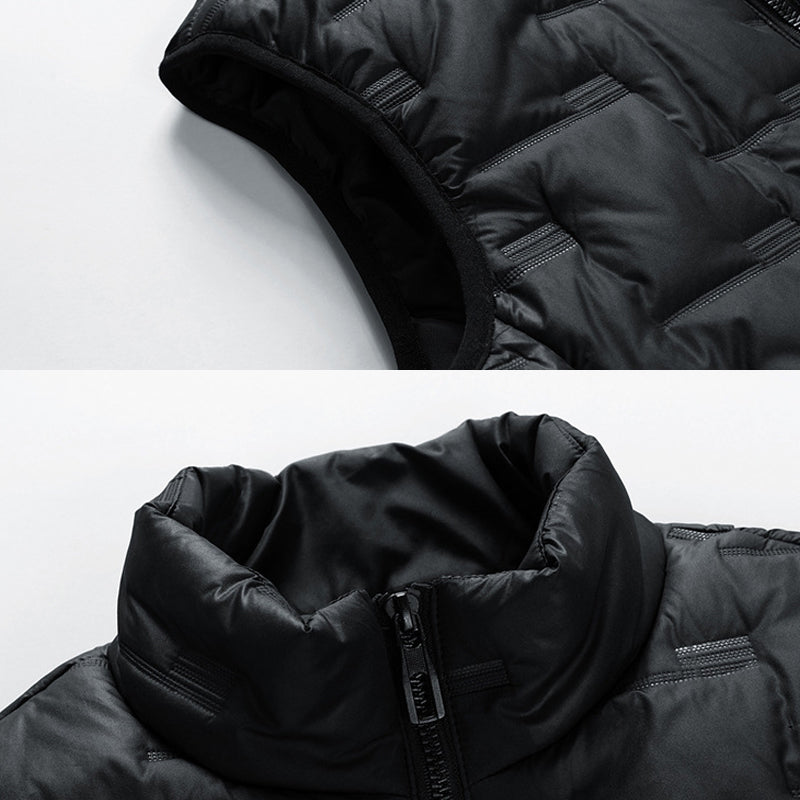 Men’s Insulated Utility Vest – Multi-Pocket Quilted Design for Cold-Weather Layering