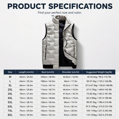 Men’s Insulated Utility Vest – Multi-Pocket Quilted Design for Cold-Weather Layering