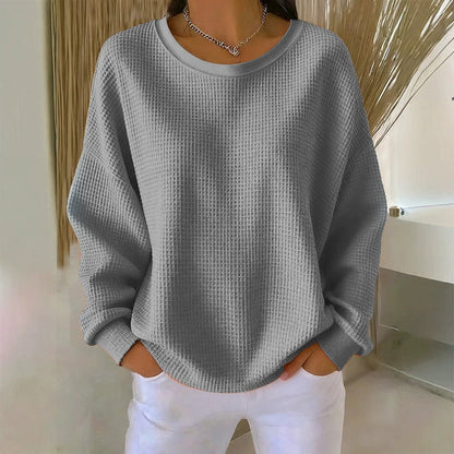 The Waffle-Knit Sweatshirt Made for Easy, Everyday Wear