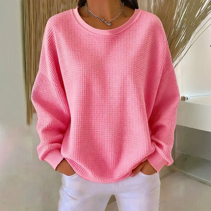 The Waffle-Knit Sweatshirt Made for Easy, Everyday Wear