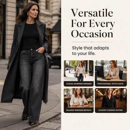 🌸Hot Sale 50% OFF💖Women's High-Rise Wide-Leg Stretch Jeans