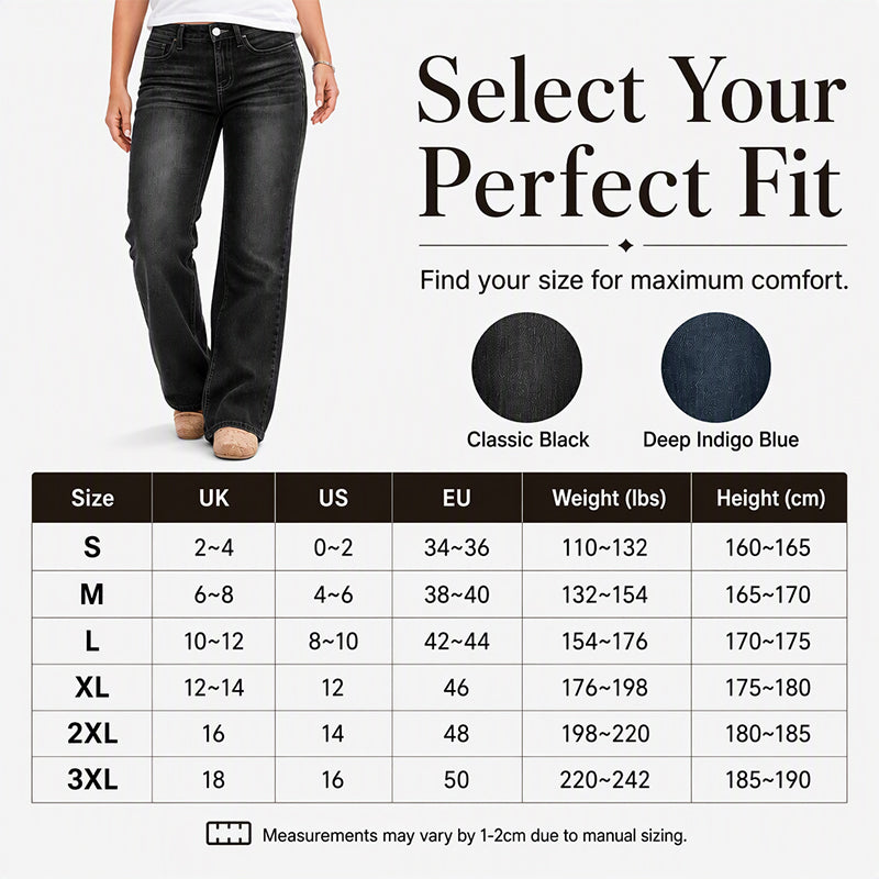 🌸Hot Sale 50% OFF💖Women's High-Rise Wide-Leg Stretch Jeans