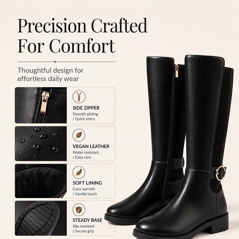 🌸Hot Sale 50% OFF💖Women's Knee-High Boots with Side Zipper