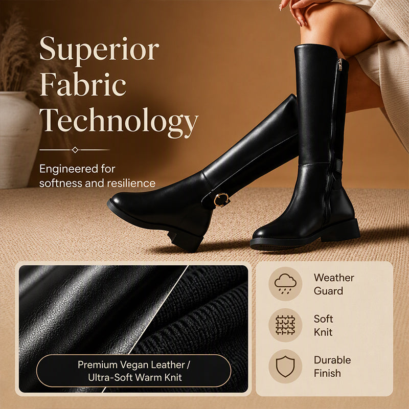 🌸Hot Sale 50% OFF💖Women's Knee-High Boots with Side Zipper