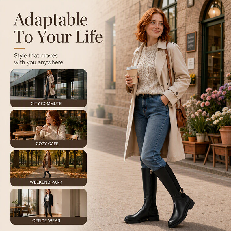 🌸Hot Sale 50% OFF💖Women's Knee-High Boots with Side Zipper