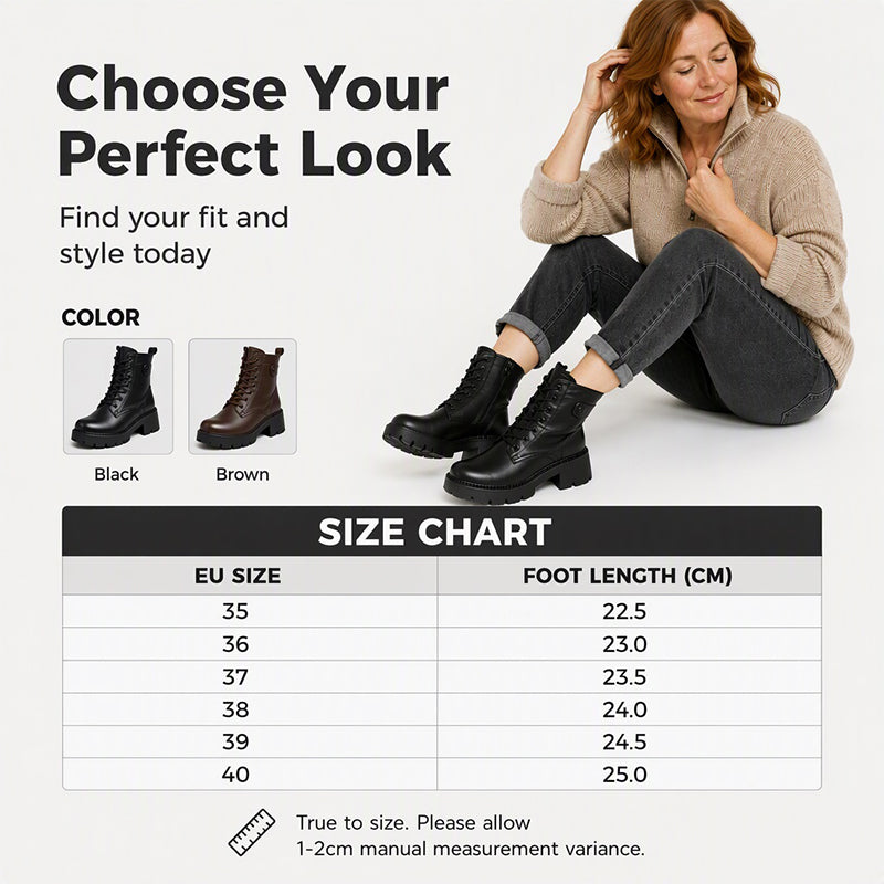Women's Retro Platform Martin Boots