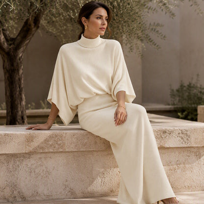 💖Women's Batwing Sleeve Top & Maxi Skirt Set