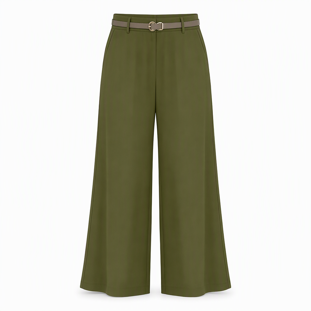Women's Casual Wide Leg Suit Pants Autumn Winter Long Trousers