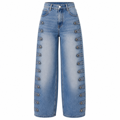 💖Black Friday Mega Deal – 50% off!💖Women's Retro High Waisted Curved Leg Jeans