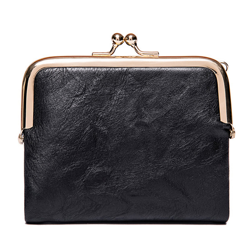 Vintage Kiss-Lock Wallet with Multi Card Holders