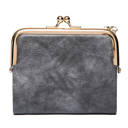 Vintage Kiss-Lock Wallet with Multi Card Holders