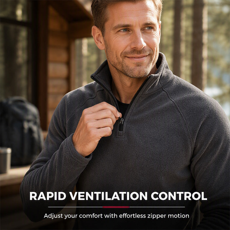 🖤Black Friday Sale:50% OFF🖤 🧥 Men's Polar Fleece Stand Collar Warm Sweatshirt