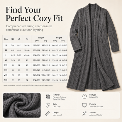 ✨ Soft & Versatile 💕 Casual Solid Color Long Knit Cardigan Sweater – Open Front, Cozy & Easy to Layer 🧶 Short Facebook Headline
