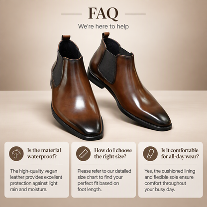 Men's PU Leather Chelsea Boots