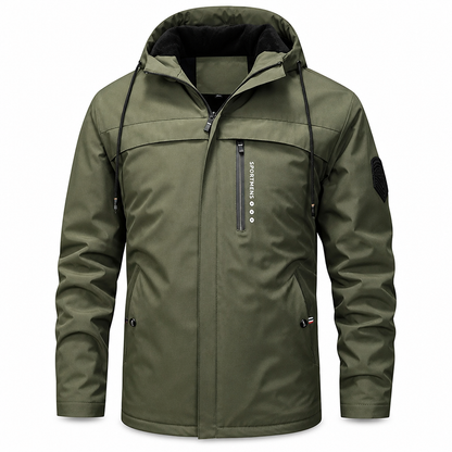 Men's American Retro Plush Lined Loose Fit Spring Autumn Coat🤎