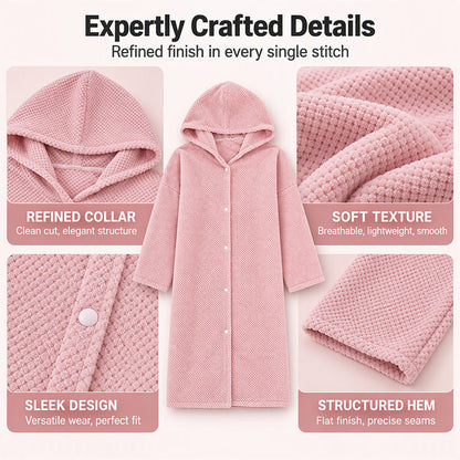 💖 🌺Women's Wearable Hooded Bathrobe Towel