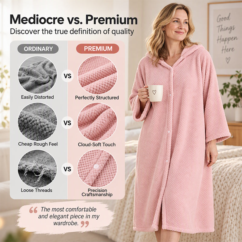 💖 🌺Women's Wearable Hooded Bathrobe Towel