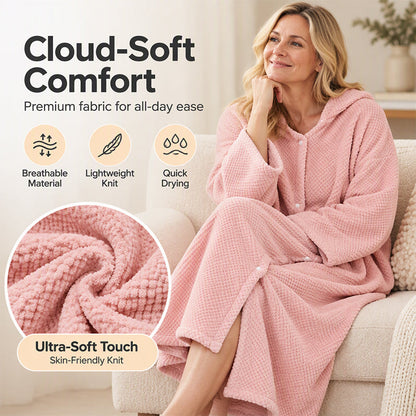 💖 🌺Women's Wearable Hooded Bathrobe Towel