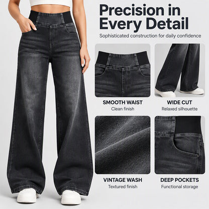 Women's Casual Stretch Wide-Leg Jeans