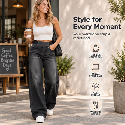 Women's Casual Stretch Wide-Leg Jeans