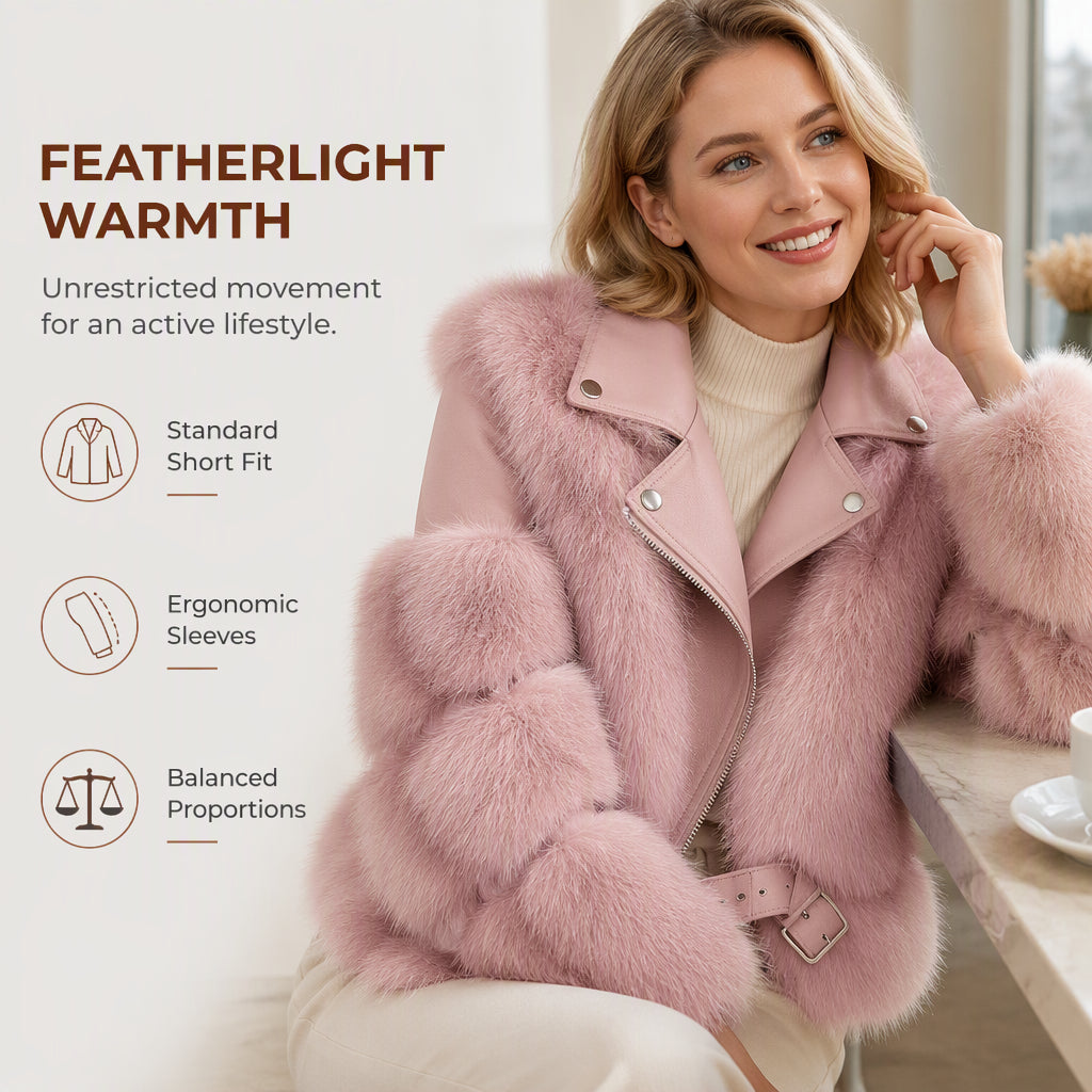 Women's Faux Fur Short Winter Coat🔥𝙁𝙧𝙚𝙚 𝙎𝙝𝙞𝙥𝙥𝙞𝙣𝙜