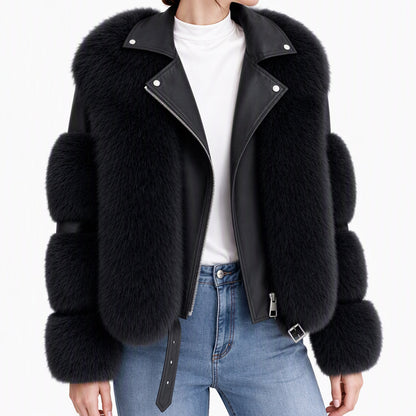 Women's Faux Fur Short Winter Coat🔥𝙁𝙧𝙚𝙚 𝙎𝙝𝙞𝙥𝙥𝙞𝙣𝙜