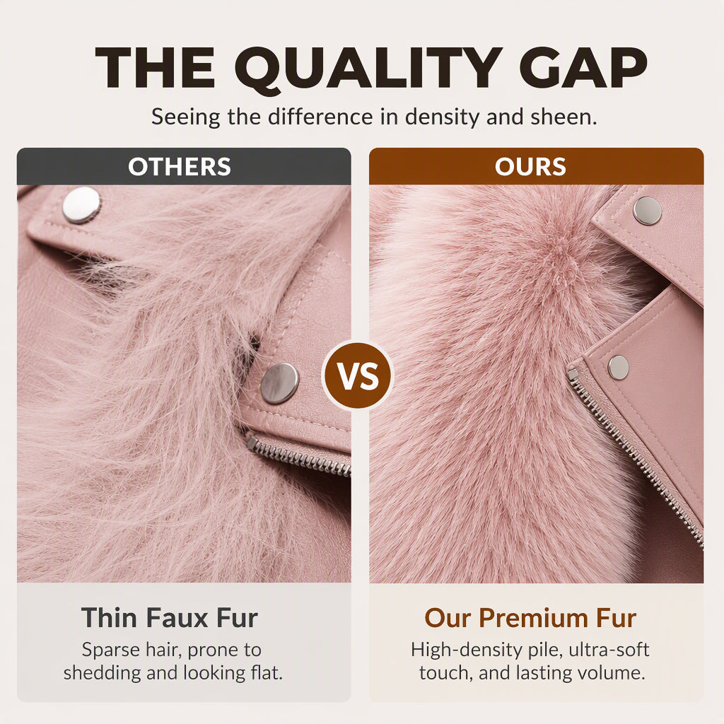 Women's Faux Fur Short Winter Coat🔥𝙁𝙧𝙚𝙚 𝙎𝙝𝙞𝙥𝙥𝙞𝙣𝙜