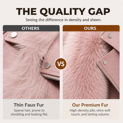 Women's Faux Fur Short Winter Coat🔥𝙁𝙧𝙚𝙚 𝙎𝙝𝙞𝙥𝙥𝙞𝙣𝙜