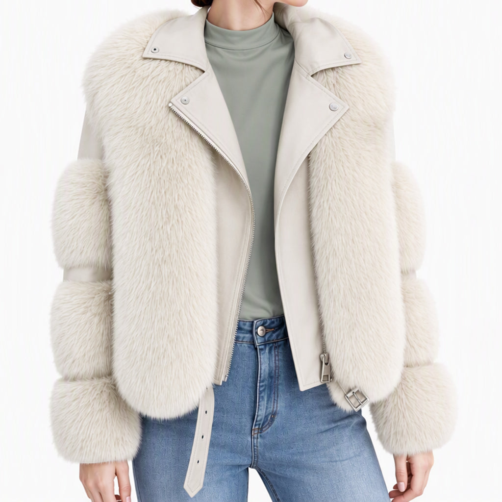Women's Faux Fur Short Winter Coat🔥𝙁𝙧𝙚𝙚 𝙎𝙝𝙞𝙥𝙥𝙞𝙣𝙜