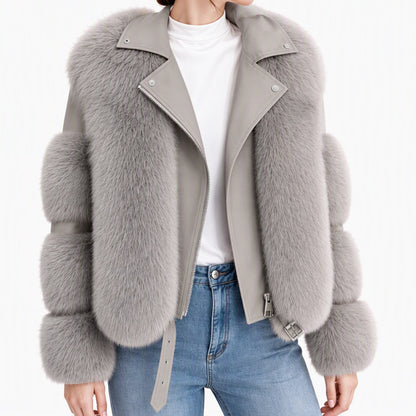 Women's Faux Fur Short Winter Coat🔥𝙁𝙧𝙚𝙚 𝙎𝙝𝙞𝙥𝙥𝙞𝙣𝙜