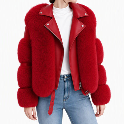 Women's Faux Fur Short Winter Coat🔥𝙁𝙧𝙚𝙚 𝙎𝙝𝙞𝙥𝙥𝙞𝙣𝙜