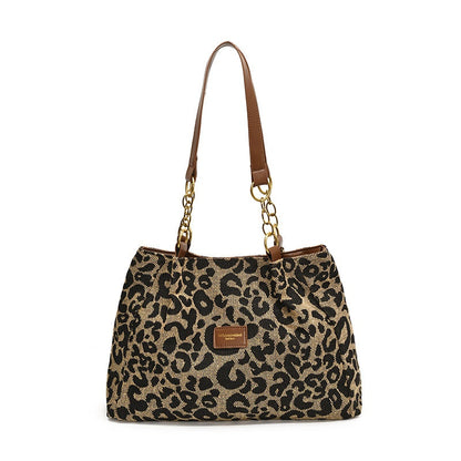 🎁2026 New Arrivals💥Last Day Sale 50% Off💥Large Capacity Tote Bag with Leopard Print