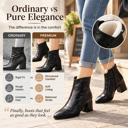 Women's Soft PU Leather Ankle Boots