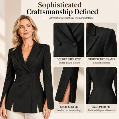 Women's Elegant Double-Breasted Blazer